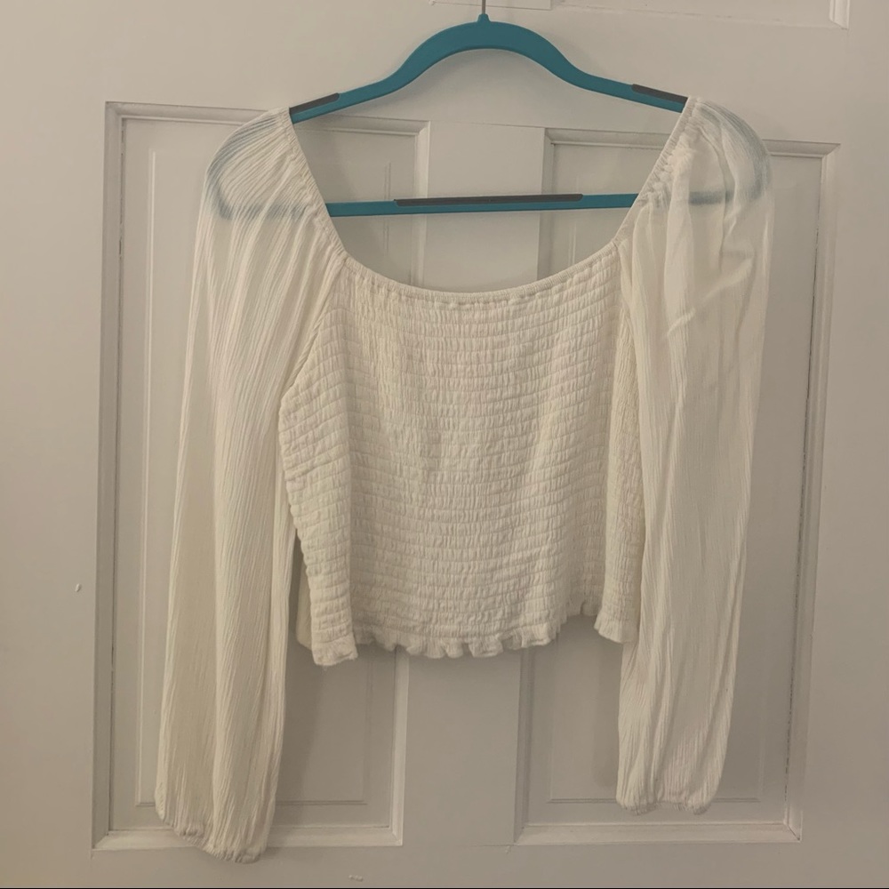 American Eagle Smocked Button Blouse - image 3